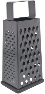 Rasp - 4-zijdig - mat zwart - RVS - antislip bodem - 11x9x24 cm