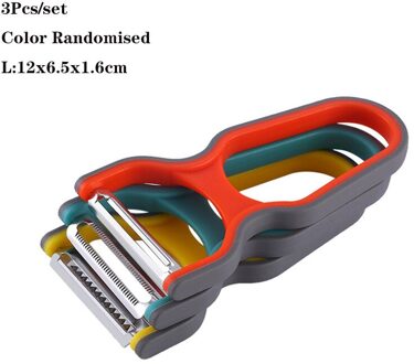 Rasp Rvs 4 Zijdig Shredder Met Container Keuken Accessoire Handvat Kleur Willekeurige NO2