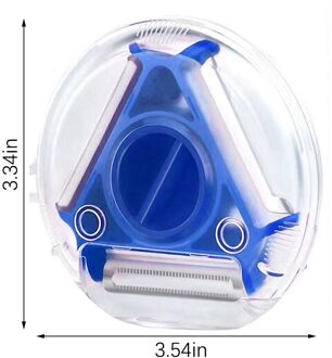 Rasp Rvs 4 Zijdig Shredder Met Container Keuken Accessoire Handvat Kleur Willekeurige NO5