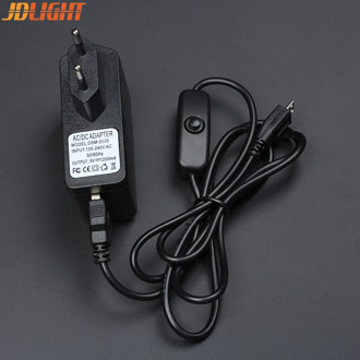 Raspberry Pi 3 Adapter AC Power Supply Kit 5V 2.5A for Raspberry Pi 3 Model B B+ plus ON Off Switch Micro USB Cable USB Charger