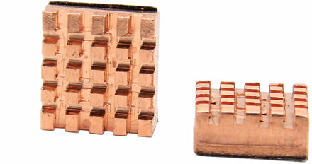 Raspberry pi 3 B + Heatsink Koellichaam 2 Stuks Koperen Koellichaam voor Raspberry pi 3 model b + /3b/2b/B +/Zero/Zero W (draadloze)