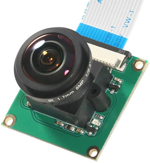 Raspberry pi 3 Camera Module 5MP1080p Wide Angle 175 degree Fish Eye Surveillance Camera for Raspberry Pi B 3/2 camera cable