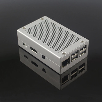 Raspberry Pi 3 Model B+ Plus Metal Case Aluminum Alloy Box Silver Color Shell compatible for Raspberry Pi 3