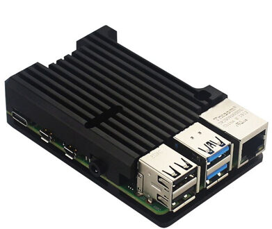 Raspberry Pi 4 Aluminium Case CNC Black Box Armour Shell voor Raspberry Pi 4 Model B