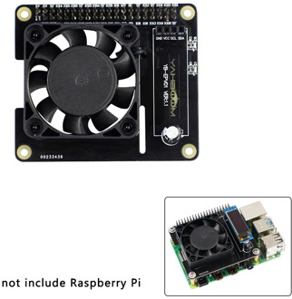 Raspberry Pi 4 Intelligent Control Fan Speed Temperature Control LCD Ice Fan Expention Board for Raspberry Pi 4 Model B/3B+/3B