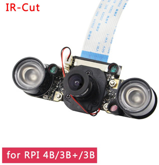 Raspberry Pi 4 IR-CUT Camera Night Vision Focal Adjustable 5 MP OV5647 Automatically Switch Day /Night Mode for RPI 3B+/3B/2B