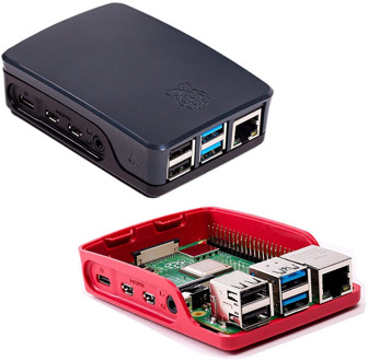 Raspberry Pi 4 Official Case ABS White & Red Black Shell Plastic Enclosure Box for Raspberry Pi 4 Model B