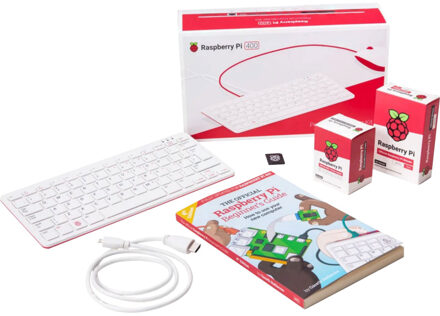 Raspberry Pi 400 - Kit - Muis - 16Gb SD - English Guide - QWERTY