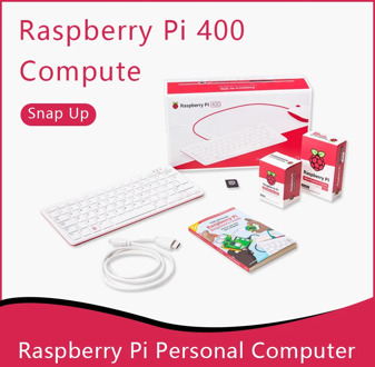 Raspberry Pi 400 Personal Computer Kit Quad-core 64-bit Processor 4GB of RAM WiFi Dual-display Output For 4K