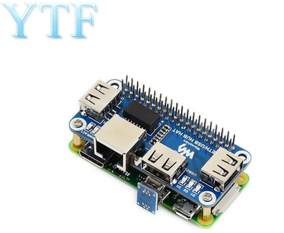 Raspberry Pi 4B/Zero W USB to Ethernet RJ45 Network Port USB HUB Splitter