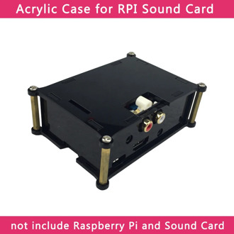 Raspberry Pi Analog Audio Board Acrylic Case for HIFI DAC Sound Card Box Shell for Raspberry Pi 3 Model B+/3B/2B