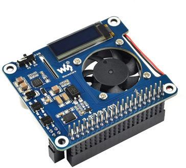 Raspberry Pi Power over Ethernet HAT for Raspberry Pi 4 Model B / 3B+ and 802.3af PoE Network Expansion Board with OLED