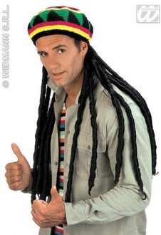 Rastamuts met extra lange dreadlocks