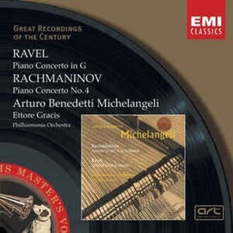 Ravel: Piano Concerto; Rachmaninov: Piano Concerto no 4 / Michelangeli
