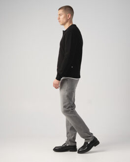 Raven polo met lange mouwen - maat XXL Zwart