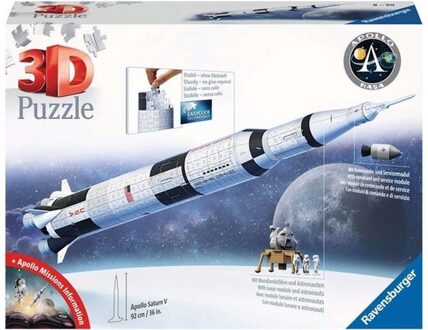 Ravensburger 3D Puzzel - Apollo Saturn V Raket (440 stukjes)