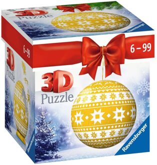 Ravensburger 3D Puzzel - Kerstbal Geel (54 stukjes)