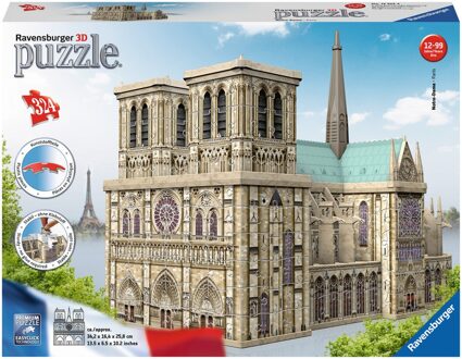 Ravensburger 3D-puzzel Notre Dame Parijs - 216 stukjes