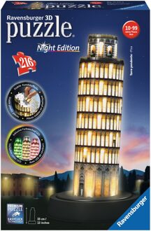 Ravensburger 3D puzzel Toren van Pisa by night - 216 stukjes Multikleur