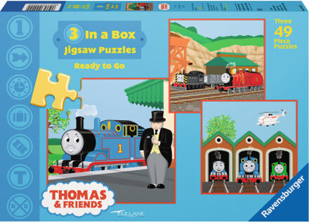 Ravensburger 3X49 PUZZEL THOMAS READY TO GO