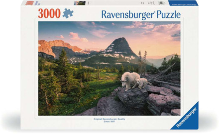 Ravensburger Alpine Geit met Jong Puzzel (3000 stukjes)