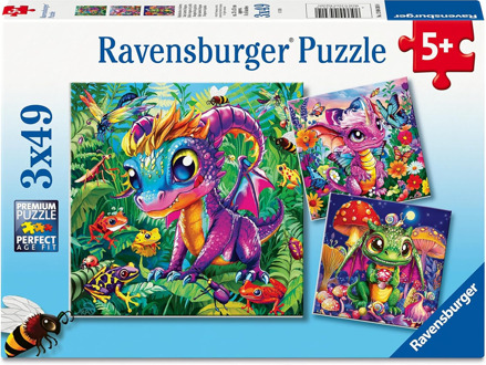 Ravensburger Baby Garden Dragons Puzzel (3x49 stukjes)