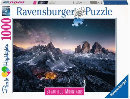 Ravensburger Beautiful Mountains - Drei Zinnen Dolomieten Puzzel (1000 stukjes)
