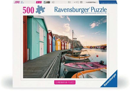 Ravensburger Boothuizen in Smögen, Zweden puzzel (500 stukjes)