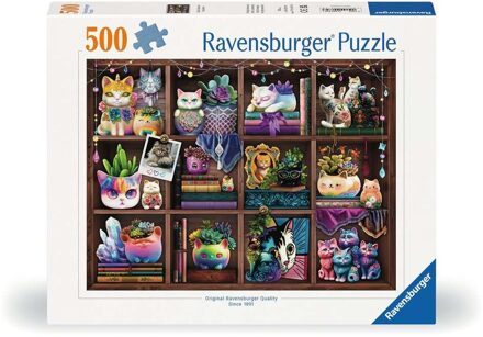 Ravensburger Cubby Cats and Succulents Puzzel (500 stukjes)