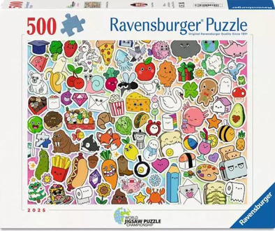 Ravensburger Cute Kawaii Chaos Puzzel (500 stukjes)