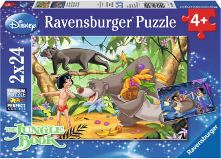 Ravensburger Disney Jungle Book: Mowgli's vrienden puzzels, 2x 24 stukjes