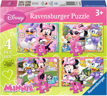 Ravensburger Disney Minnie Mouse puzzels, 12+16+20+24 stukjes