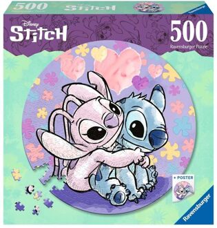 Ravensburger Disney Stitch Ronde Puzzel (500 stukjes)