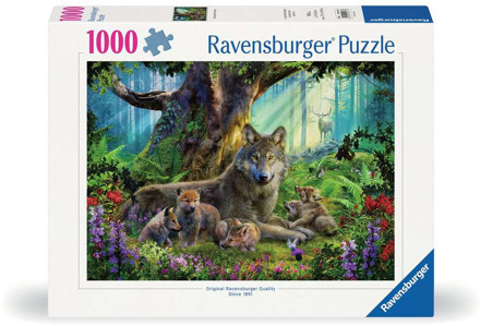 Ravensburger Familie Wolf in het Bos Puzzel (1000 stukjes)