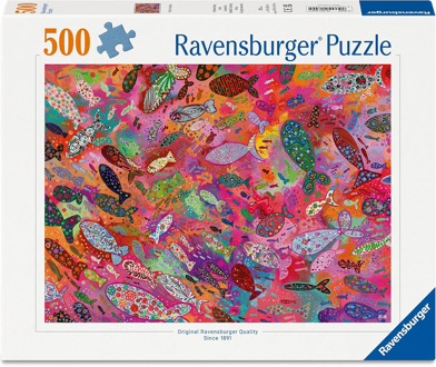 Ravensburger Fish in Fuchsia Puzzel (500 stukjes)