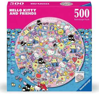 Ravensburger Hello Kitty and Friends Round Jigsaw Puzzle (500 pieces)