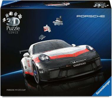 Ravensburger Iconics 3D Puzzel - Porsche 911 GT Cup (108 stukjes)