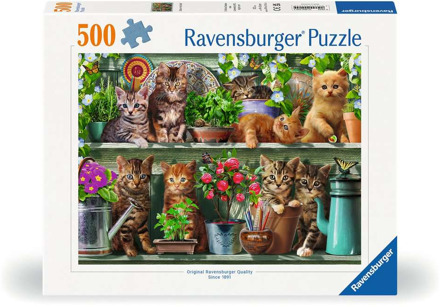 Ravensburger Katjes in het Rek Puzzel (500 stukjes)