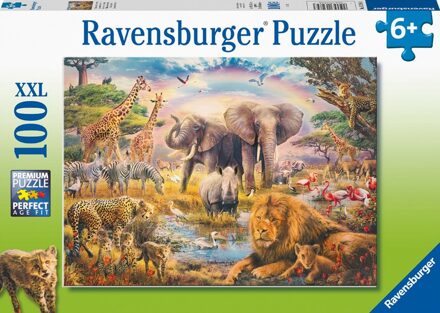 Ravensburger Kinderpuzzel 100 XXL Afrikaanse savanne