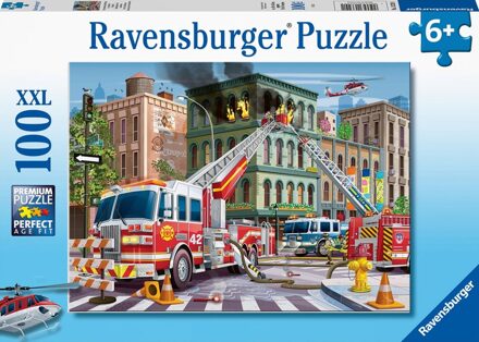 Ravensburger Kinderpuzzel 100 XXL Gered door de brandweer