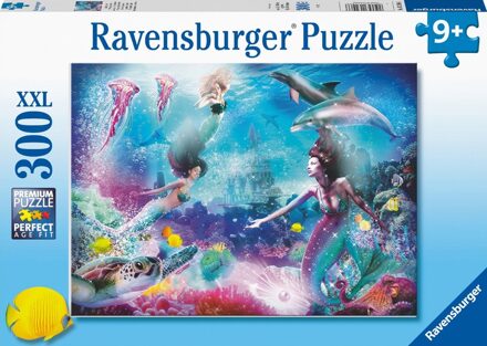 Ravensburger Kinderpuzzel 300 stukjes In het rijk van de zeemeerminnen