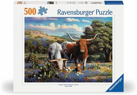Ravensburger Loving Longhorns Puzzel (500 stukjes)