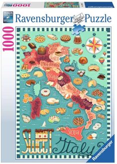 Ravensburger Map of Italy - Sweet Puzzel (1000 stukjes)