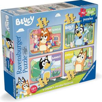 Ravensburger Mijn Eerste Puzzel - Bluey 4-in-1 Puzzel (12, 16, 20, 24 stukjes)