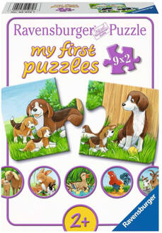 Ravensburger mijn eerste puzzels - Dierenfamilies op de boerderij - 9x2 stukjes