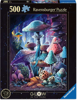 Ravensburger Moonlight Mushrooms (starline) Puzzel (500 stukjes)