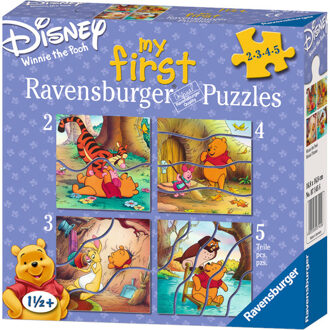 Ravensburger my first puzzles Winnie de Poeh puzzels, 2+3+4+5 stukjes