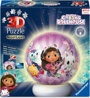 Ravensburger NightLight 3D Puzzel - Gabby's Dollhouse (73 stukjes)