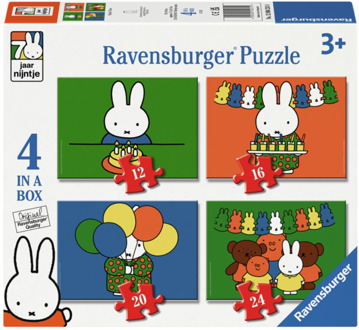 Ravensburger Nijntje 70 jaar 4-in-1 Puzzel (6,9,12,16 stukjes)