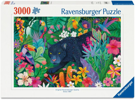 Ravensburger Panther in Flowery Jungle Puzzel (3000 stukjes)